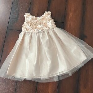 Marmellata Classics Gold Tulle Dress - Size 12M